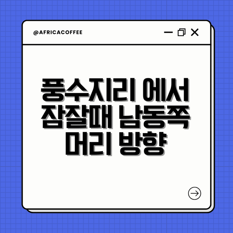 남동쪽 머리방향