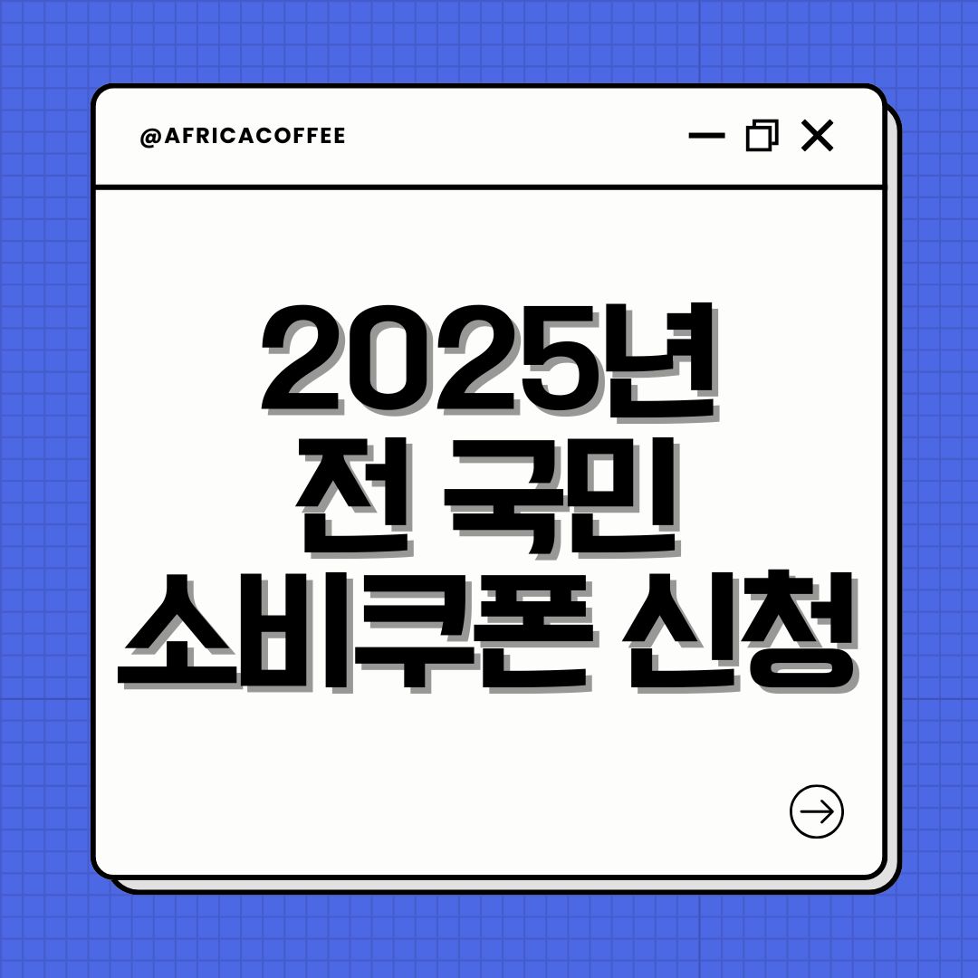 2025년 전 국민 소비쿠폰 신청