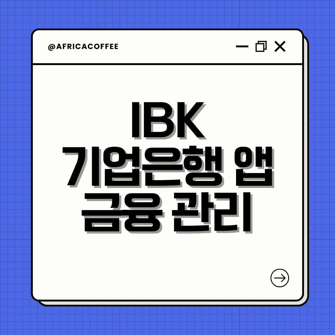 IBK 기업은행 앱 금융 관리