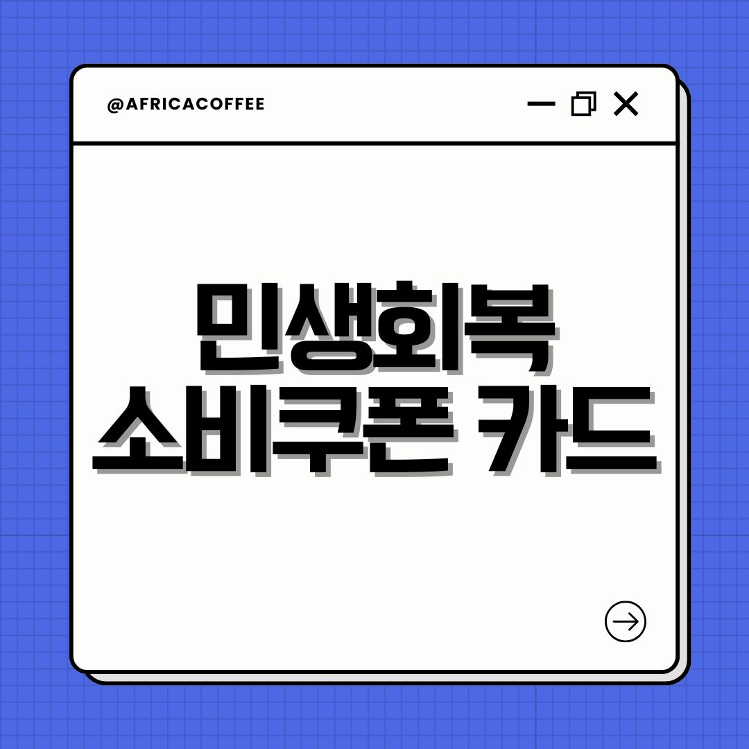 민생회복 소비쿠폰 카드