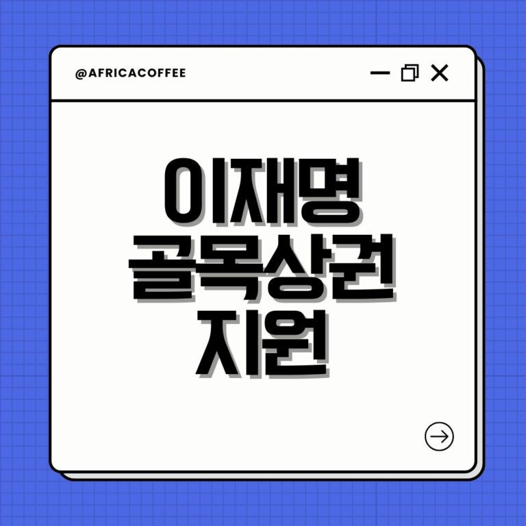 이재명 골목상권 지원