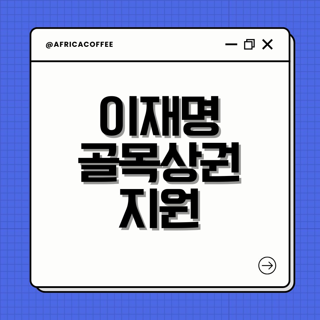 이재명 골목상권 지원