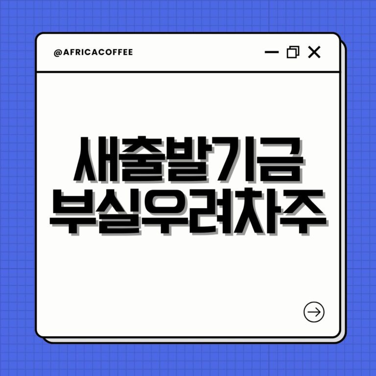 새출발기금 부실우려차주