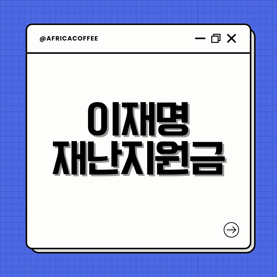 이재명 재난지원금