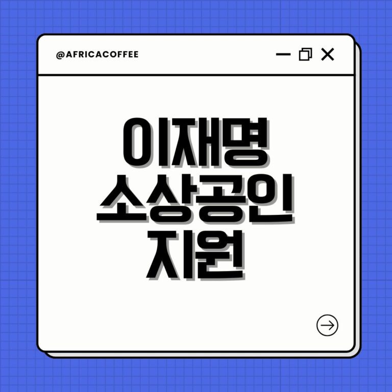 이재명 소상공인 지원