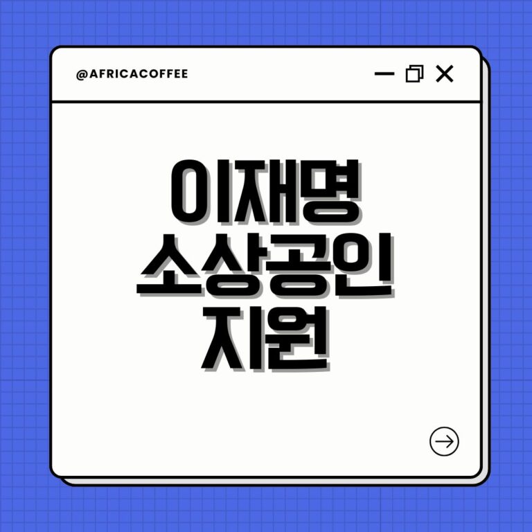 이재명 소상공인 지원