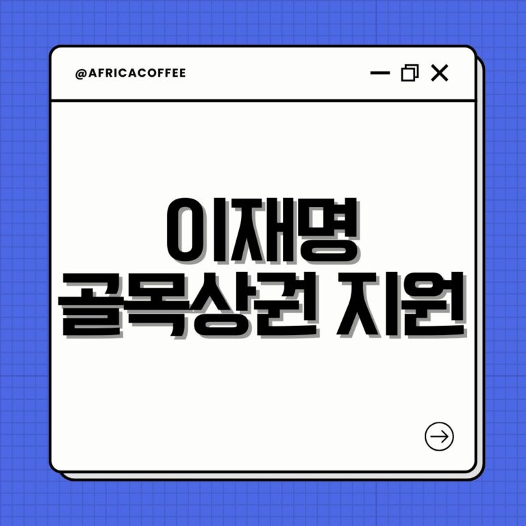 이재명 골목상권 지원