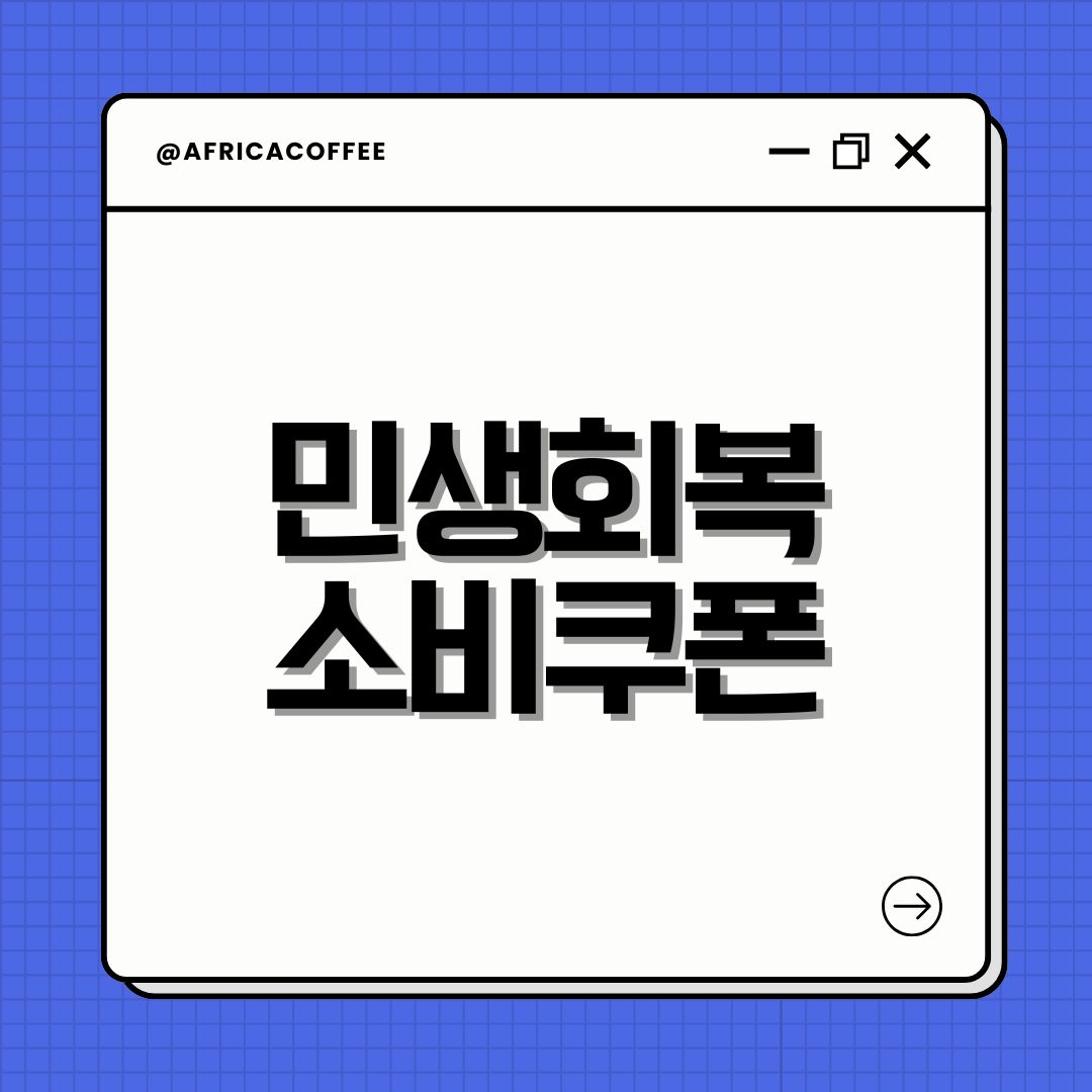 민생회복 소비쿠폰