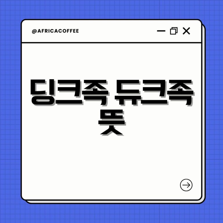 딩크족 듀크족 뜻