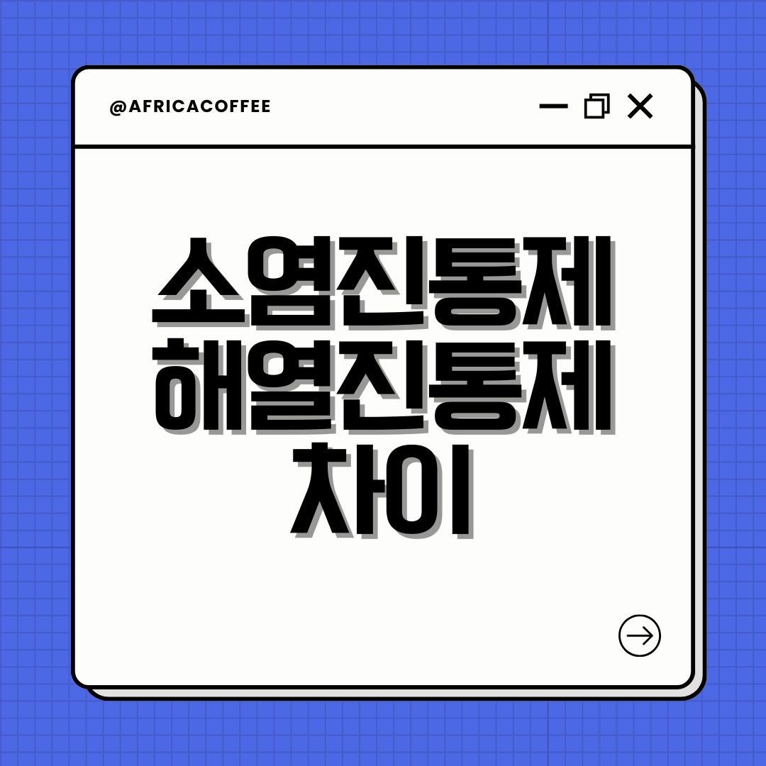 소염진통제 해열진통제 차이