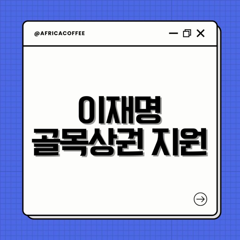 이재명 골목상권 지원