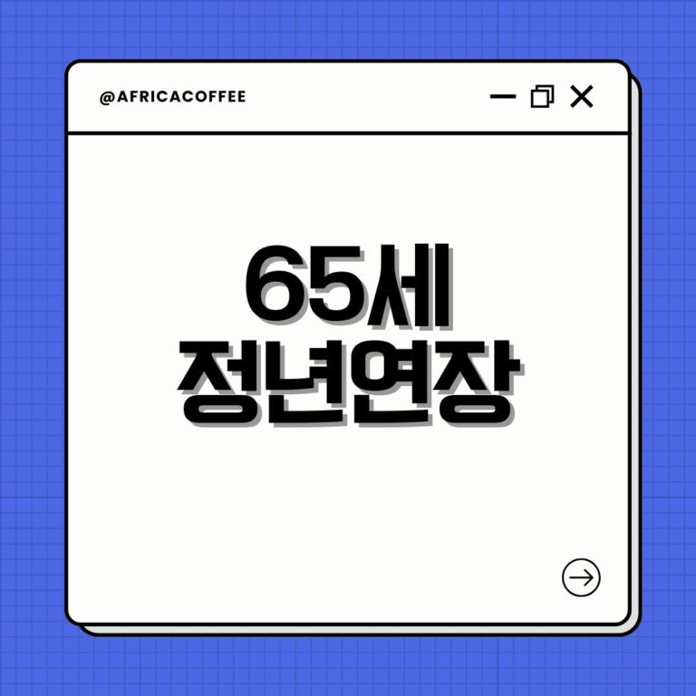65세 정년연장